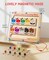 Magnetic Color and Number Maze - Montessori Fine Motor Skills Toys for Boys Girls 3 4 5 Years Old, Wooden Color Matching Learning Counting Toddler Puzzle Board